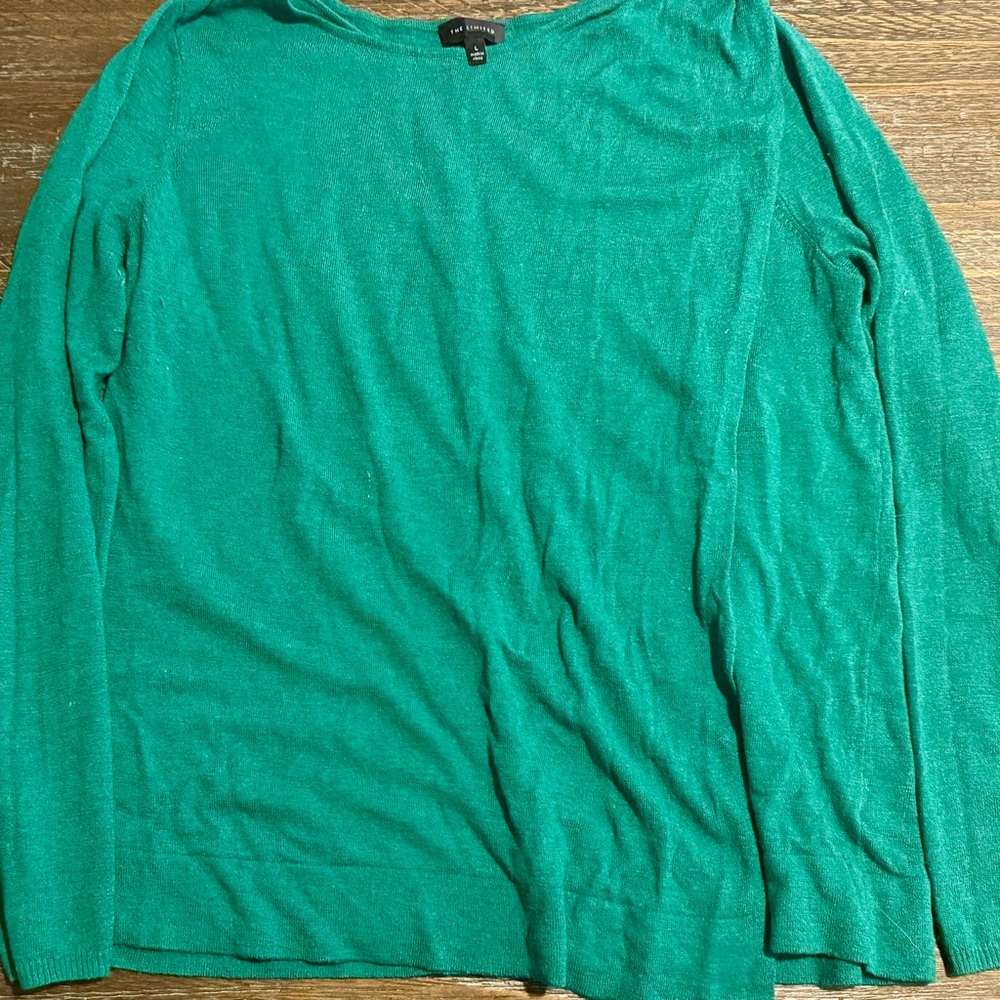 The Limited Green Long Sleeve Sweater